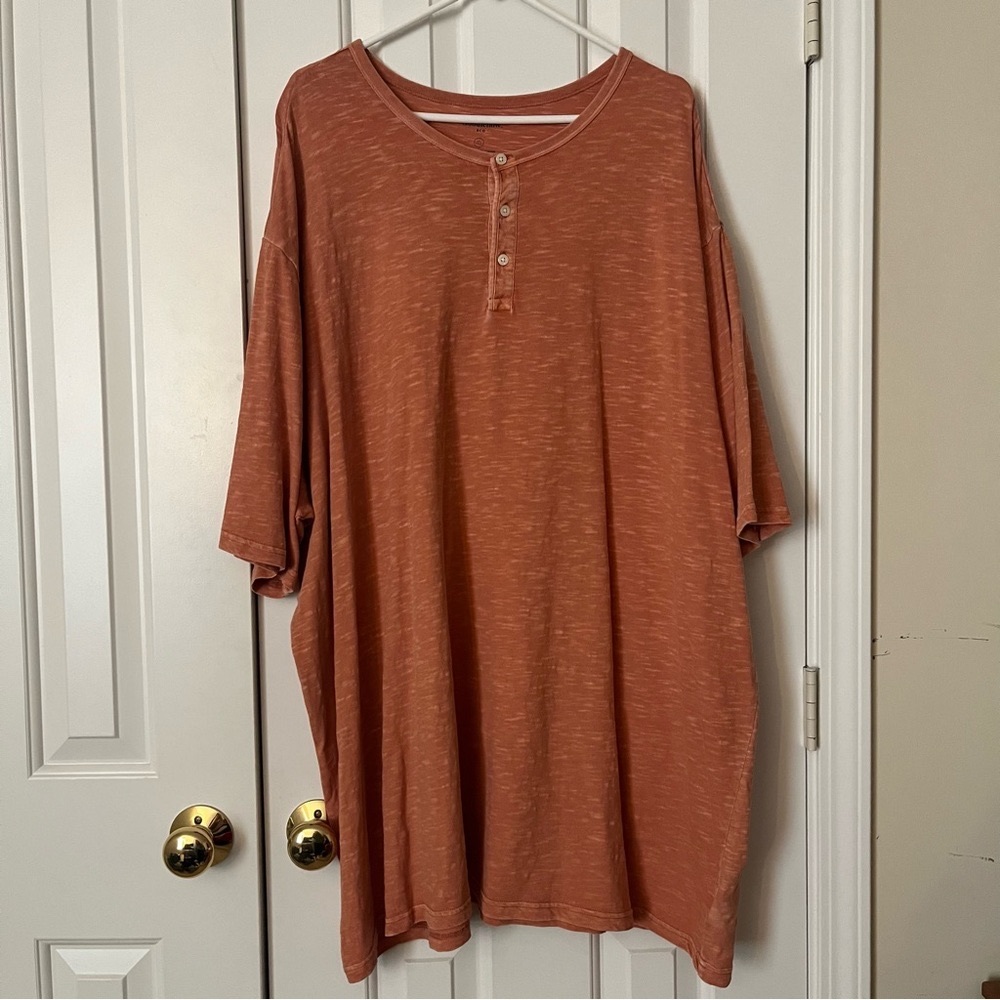 Goodfellow & Co. orange tshirt with buttons